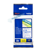 Brother Blue On Clear PTouch Ribbon 12mm x 8m - TZE133